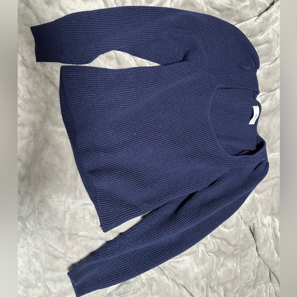 MANGO ribbed knit sweater